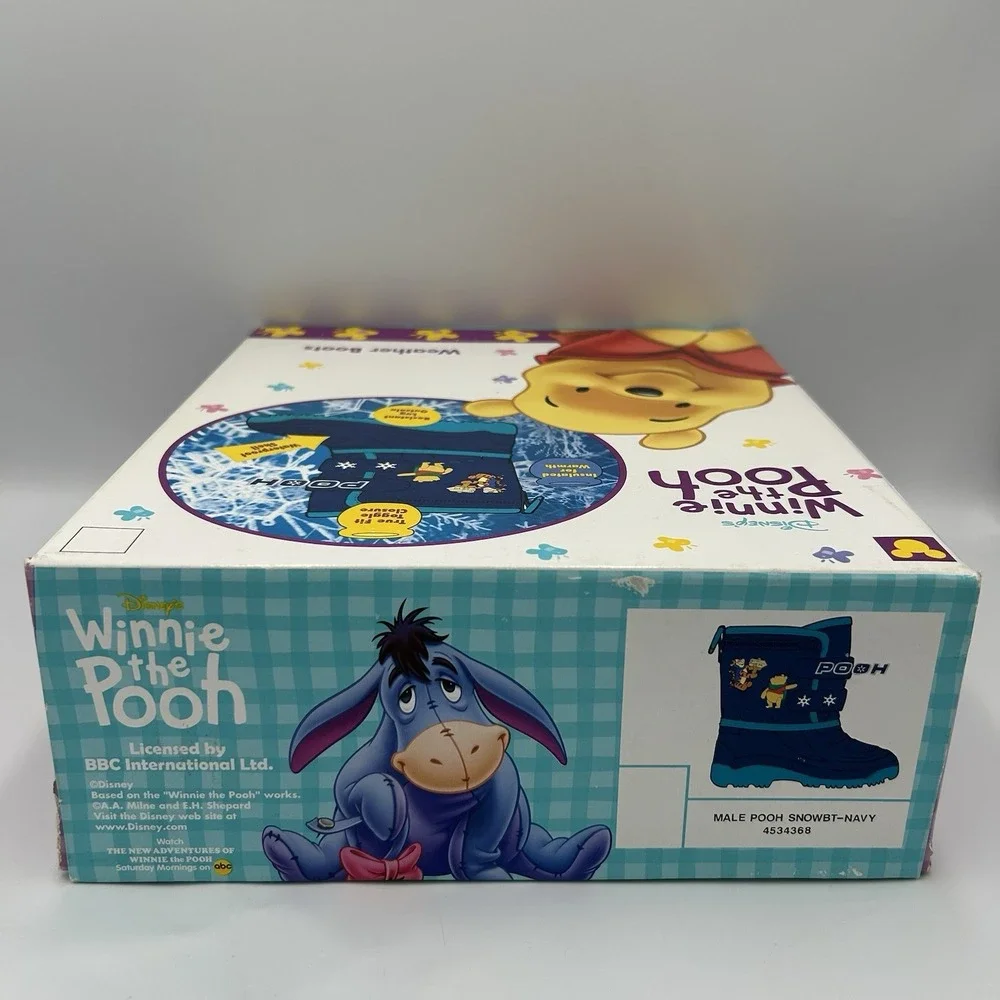 Vintage Winnie The Pooh Snow Boots‎ New Old Stock Size 6 Toddler Flaw